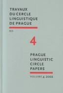 Cover of: Prague Linguistics Circle Papers: Travaux Du Cercle Linguistique De Prague N.S. (Prague Linguistic Circle Papers)
