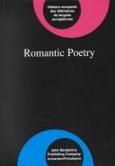 Cover of: Romantic Poetry (Comparative History of Literatures in European Languages)
