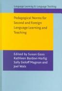 Cover of: Pedagogical Norms for Second and Foreign Language Learning and Teaching: Studies in Honour of Albert Valdman (Language Learning and Language Teaching, 5)
