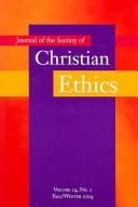 Cover of: Journal Of The Society Of Christian Ethics by Christine E. Gudorf