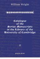 Cover of: Catalogue Of The Syriac Manuscripts In The Library Of The University Of Cambridge