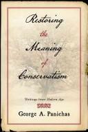 Cover of: Restoring The Meaning of Conservatism by George A. Panichas