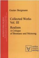 Cover of: Gustav Bergmann: Collected Works Vol. 3