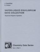 Cover of: Vapor Liquid Equilibrium Data Collection : Organic Hydroxy Compounds : Alcohols and Phenols (Chemistry Data Series,  Volume 1, Part 2B)
