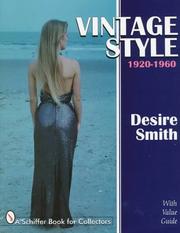 Cover of: Vintage style, 1920-1960