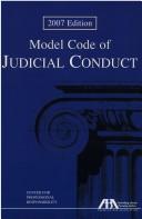 Cover of: Model Code Of Judicial Conduct