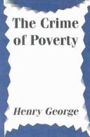 Cover of: The Crime of Poverty