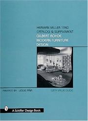 Cover of: Herman Miller 1940 Catalog & Supplement by Leslie Pina