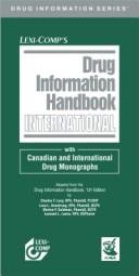 Cover of: Lexi-Comp's Drugs Information Handbook International by Charles F. Lacy, Lora L. Armstrong, Morton P. Goldman, Leonard L. Lance