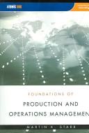 Cover of: Instructor's Edition Foundations of Production and Operations Management