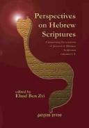 Cover of: Perspectives on Hebrew Scriptures by Ehud Ben Zvi