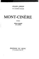 Cover of: Mont-Cinère by Julien Green, Julien Green