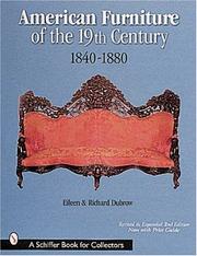 Cover of: American Furniture of the 19th Century: 1840-1880 (Schiffer Book for Collectors)