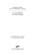 Cover of: Vie littéraire à la Belle époque