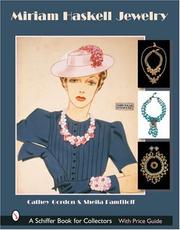 Cover of: Miriam Haskell Jewelry (Schiffer Book for Collectors) by Cathy Gordon, Sheila Pamfiloff