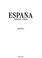 Cover of: España =