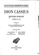 Roman history by Cassius Dio Cocceianus
