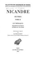 Cover of: Âuvres, tome 2 : Les ThÃ©riaques, fragments iologiques antÃ©rieurs Ã  Nicandre