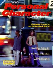 Cover of: Why Personal Character Matters (Core Belief Bible Study)