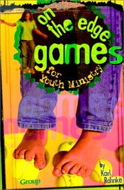 Cover of: On-the-edge games for youth ministry