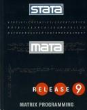 Cover of: Mata Reference Manual: Release 9