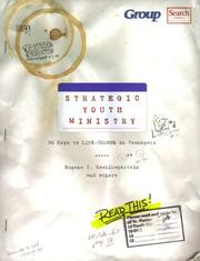 Cover of: Strategic Youth Ministry by Margaret R. Hinchey, I. Shelby Andress, Jennifer Griffin-Wiesner