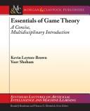Cover of: Game Theory for Computer Scientists and Engineers (Synthesis Lectures on Artificial Intelligence and Machine Learning) by Kevin Leyton-brown