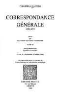 Cover of: Correspondance Generale 1871 by Théophile Gautier