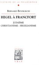 Cover of: Hegel à Francfort