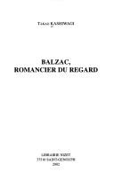 Cover of: Balzac romancier du regard