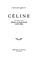 Cover of: Céline