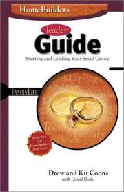 Cover of: Homebuilders Leaders Guide (Homebuilders Bible Studies)