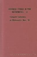 Cover of: Taniguchi Conference on Mathematics Nara '98 (Advanced Studies in Pure Mathematics)