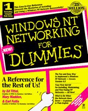 Cover of: Windows NT networking for dummies