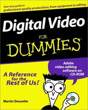 Cover of Digital video for dummies