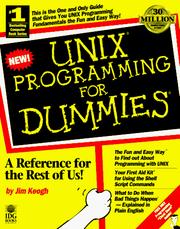 Cover of: UNIX programming for dummies