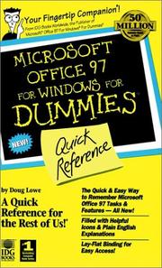 Cover of: Microsoft Office 97 for Windows for dummies by Doug Lowe