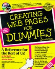 Cover of: Creating Web pages for dummies by Bud E. Smith