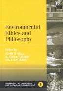 Cover of: Environmental Ethics and Philosophy (Managing the Environment for Sustainable Development Series)