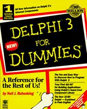 Cover of: Delphi 3 for dummies