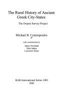 Cover of: The Rural History of Ancient Greek City-States: The Oropos Survey Project
