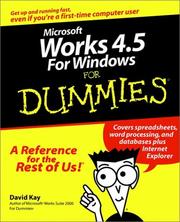 Cover of: Microsoft Works 4.5 for Windows for dummies