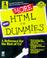 Cover of: More HTML for dummies