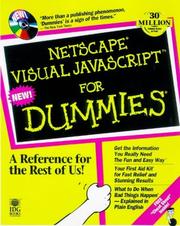 Cover of: Netscape Visual JavaScript for dummies by Emily A. Vander Veer