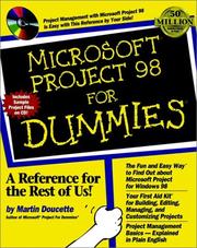 Microsoft Project 98 for dummies by Martin Doucette