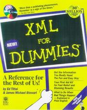 Cover of: XML for dummies by Ed Tittel