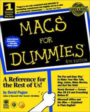 Cover of: Macs for dummies | David Pogue