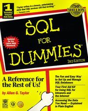 Cover of: SQL for dummies by Allen G. Taylor