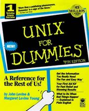 Cover of: UNIX for dummies by John R. Levine