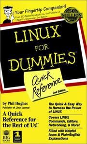 Cover of: Linux for dummies quick reference by Phil Hughes